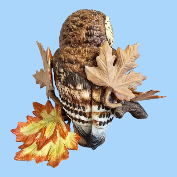 Vintage Lenox Saw Whet Owl on Maple Branch Hand Crafted Porcelain - Picture 5 of 9